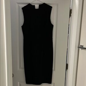 LOFT Black Midi Dress